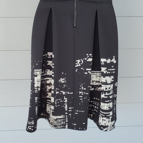 ELIE TAHARI Design Nation Black & White Dress 8 - Picture 4 of 16